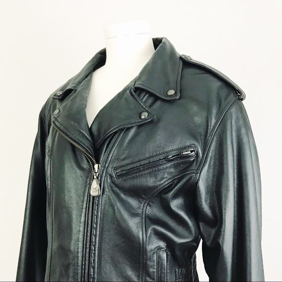 Vintage 90’s Harley-Davidson Genuine Leather Jacket in Black | Size M - Picture 4 of 14
